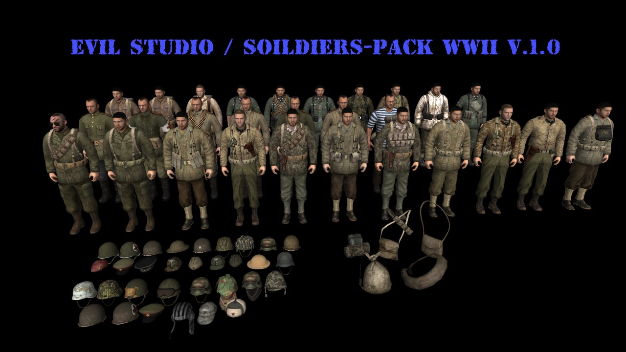 Скачать Evil Studio | Soldiers Pack WWII v.1.0