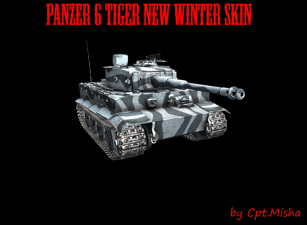 Скачать Panzer 6 Tiger with new winter skin